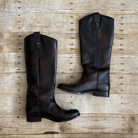 FRYE Melissa button dark brown boots - Picture 3 of 6